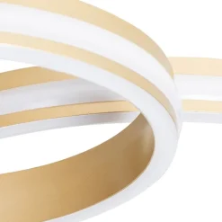 Plafondlamp messing incl. LED 3-staps dimbaar 4-lichts - Navara