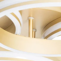 Plafondlamp messing incl. LED 3-staps dimbaar 4-lichts - Navara