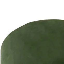 Plafondlamp met velours kap groen met goud 25 cm - Combi zwart