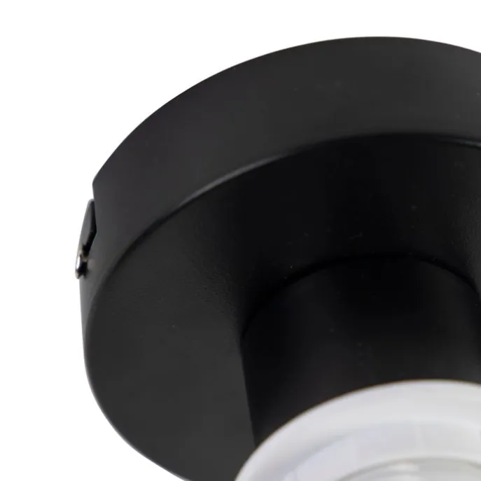 Plafondlamp met velours kap groen met goud 25 cm - Combi zwart