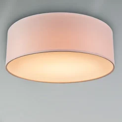 Plafondlamp roze 30 cm incl. LED - Drum LED