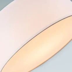 Plafondlamp roze 30 cm incl. LED - Drum LED