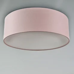 Plafondlamp roze 30 cm incl. LED - Drum LED