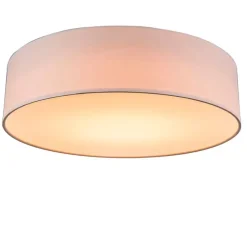 Plafondlamp roze 40 cm incl. LED - Drum LED