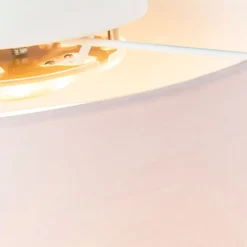 Plafondlamp roze 40 cm incl. LED - Drum LED