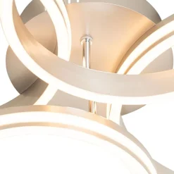 Plafondlamp staal incl. LED 3-staps dimbaar 4-lichts - Navara