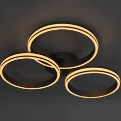 Plafondlamp staal incl. LED 3-staps dimbaar 3-lichts - Navara