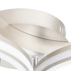 Plafondlamp staal incl. LED 3-staps dimbaar 3-lichts - Navara