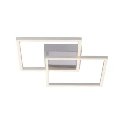 Plafondlamp staal incl. LED 2-lichts - Amanda