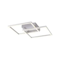 Plafondlamp staal incl. LED 2-lichts - Amanda