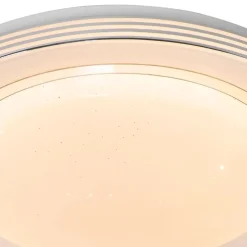 Plafondlamp wit 38 cm incl. LED met afstandsbediening - Jochem