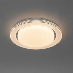 Plafondlamp wit 38 cm incl. LED met afstandsbediening - Jochem