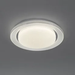 Plafondlamp wit 38 cm incl. LED met afstandsbediening - Jochem