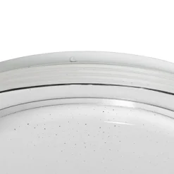 Plafondlamp wit 38 cm incl. LED met afstandsbediening - Jochem