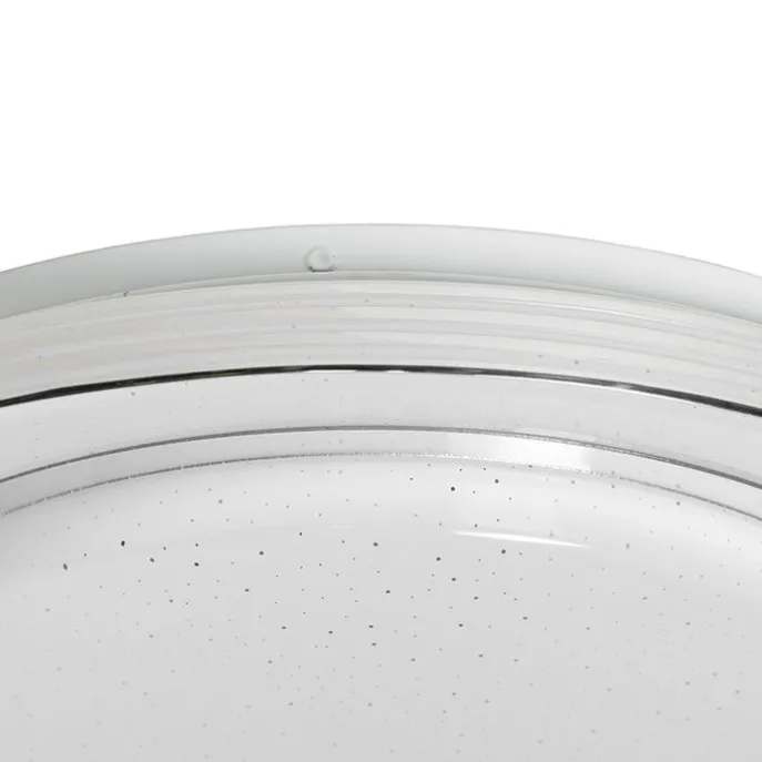 Plafondlamp wit 38 cm incl. LED met afstandsbediening - Jochem