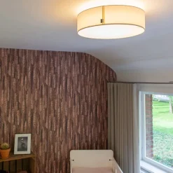 Plafondlamp wit 40 cm incl. LED - Drum LED