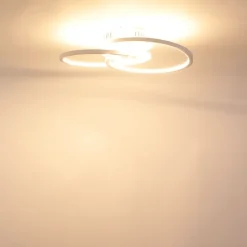 Plafondlamp wit 45 cm incl. LED 3 staps dimbaar - Rowin