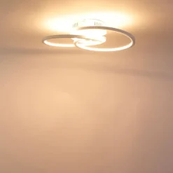 Plafondlamp wit 45 cm incl. LED 3 staps dimbaar - Rowin