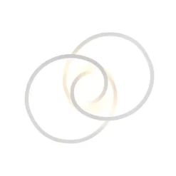 Plafondlamp wit 45 cm incl. LED 3 staps dimbaar - Rowin