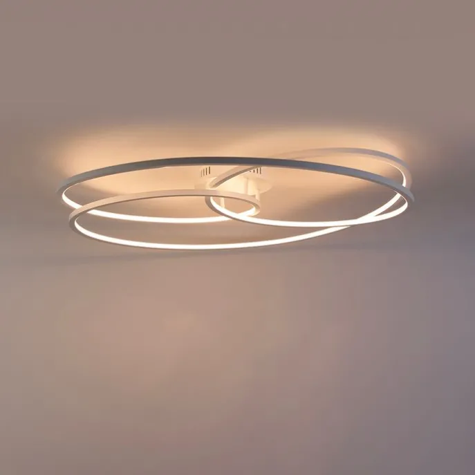 Plafondlamp wit 78 cm incl. LED 3 staps dimbaar - Rowin