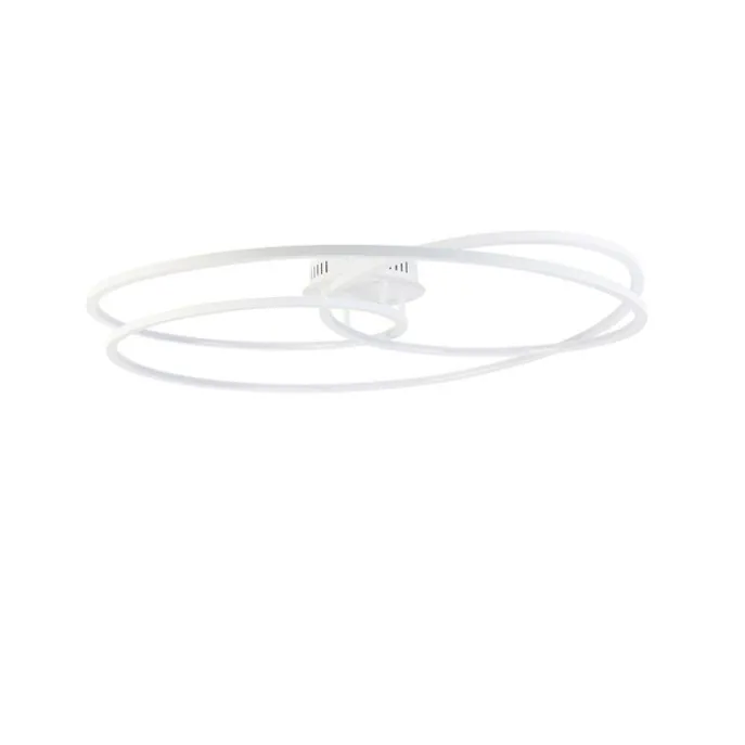 Plafondlamp wit 78 cm incl. LED 3 staps dimbaar - Rowin