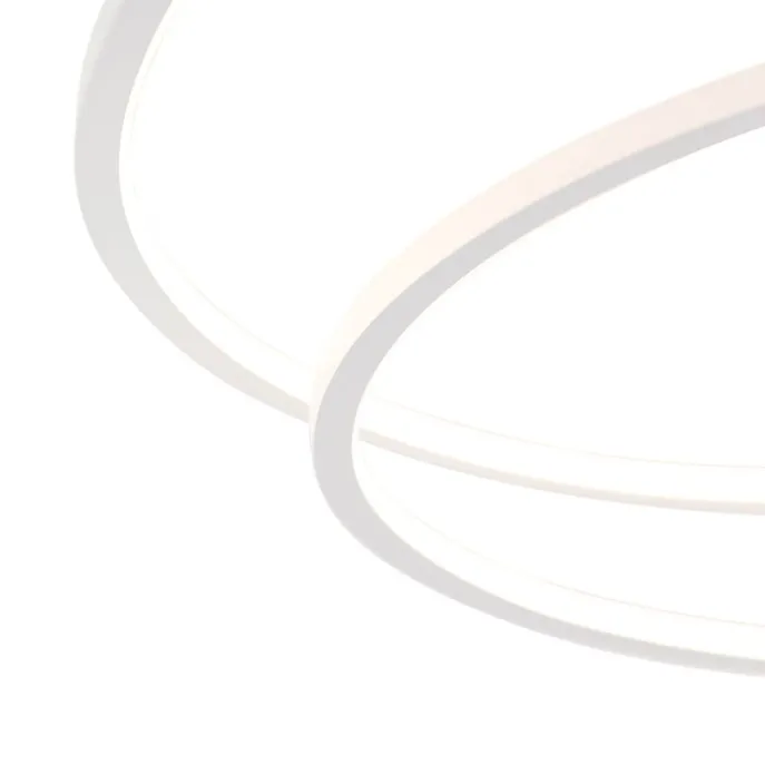 Plafondlamp wit 78 cm incl. LED 3 staps dimbaar - Rowin