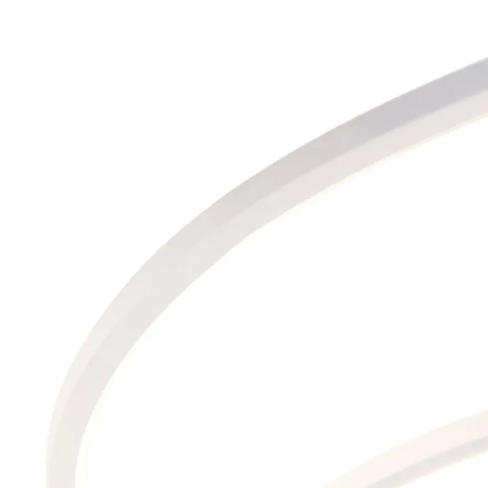 Plafondlamp wit 78 cm incl. LED 3 staps dimbaar - Rowin