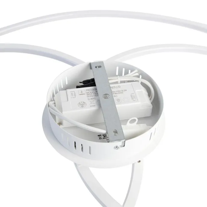 Plafondlamp wit 78 cm incl. LED 3 staps dimbaar - Rowin