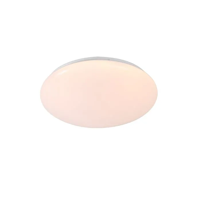 Plafondlamp wit 33 cm incl. LED en dimmer met afstandsbediening - Iene
