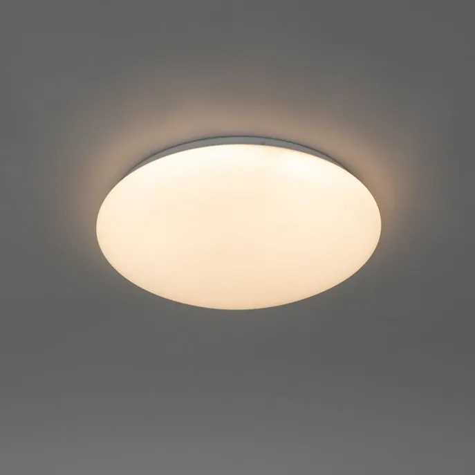 Plafondlamp wit 33 cm incl. LED en dimmer met afstandsbediening - Iene