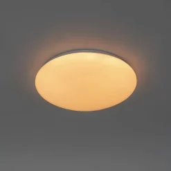 Plafondlamp wit 33 cm incl. LED en dimmer met afstandsbediening - Iene