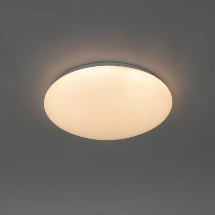 Plafondlamp wit 33 cm incl. LED en dimmer met afstandsbediening - Iene