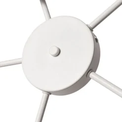 Plafondlamp wit grijs en bruin 5-lichts - Multidrum