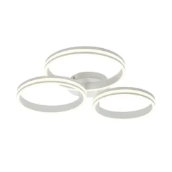 Plafondlamp wit incl. LED 3-staps dimbaar 3-lichts - Navara