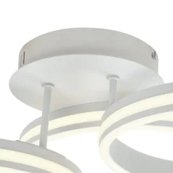 Plafondlamp wit incl. LED 3-staps dimbaar 3-lichts - Navara