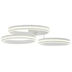 Plafondlamp wit incl. LED 3-staps dimbaar 3-lichts - Navara