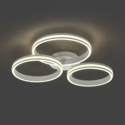 Plafondlamp wit incl. LED 3-staps dimbaar 3-lichts - Navara