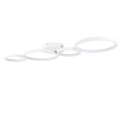 Plafondlamp wit incl. LED 3 staps dimbaar 4-lichts - Lupolo