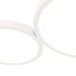 Plafondlamp wit incl. LED 3 staps dimbaar 4-lichts - Lupolo