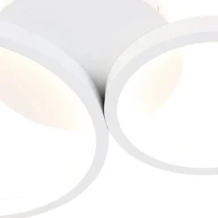 Plafondlamp wit incl. LED 3 staps dimbaar 4-lichts - Lupolo