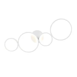 Plafondlamp wit incl. LED 3 staps dimbaar 4-lichts - Lupolo