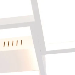 Plafondlamp wit incl. LED 3 staps dimbaar 5-lichts - Lejo