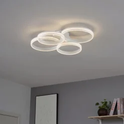 Plafondlamp wit incl. LED 3-staps dimbaar 4-lichts - Navara