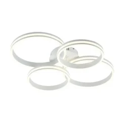 Plafondlamp wit incl. LED 3-staps dimbaar 4-lichts - Navara