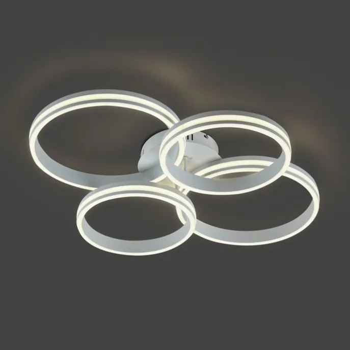 Plafondlamp wit incl. LED 3-staps dimbaar 4-lichts - Navara