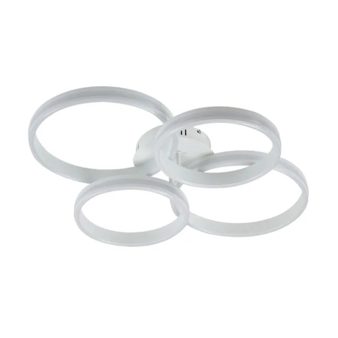 Plafondlamp wit incl. LED 3-staps dimbaar 4-lichts - Navara