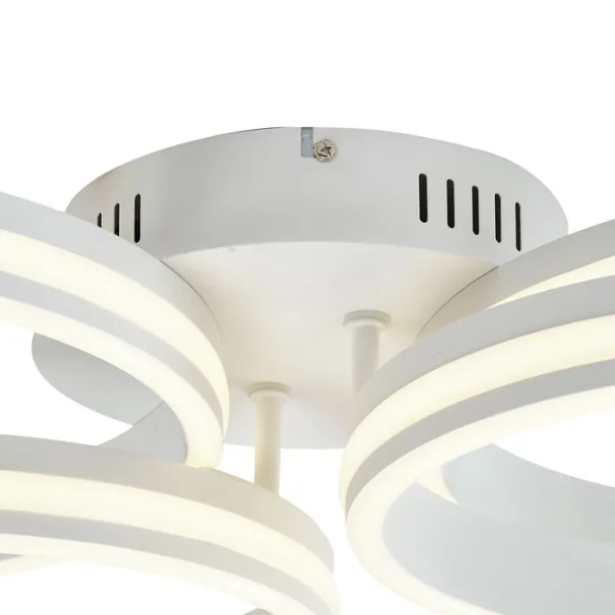 Plafondlamp wit incl. LED 3-staps dimbaar 4-lichts - Navara