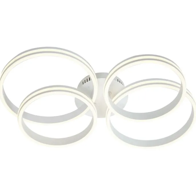 Plafondlamp wit incl. LED 3-staps dimbaar 4-lichts - Navara