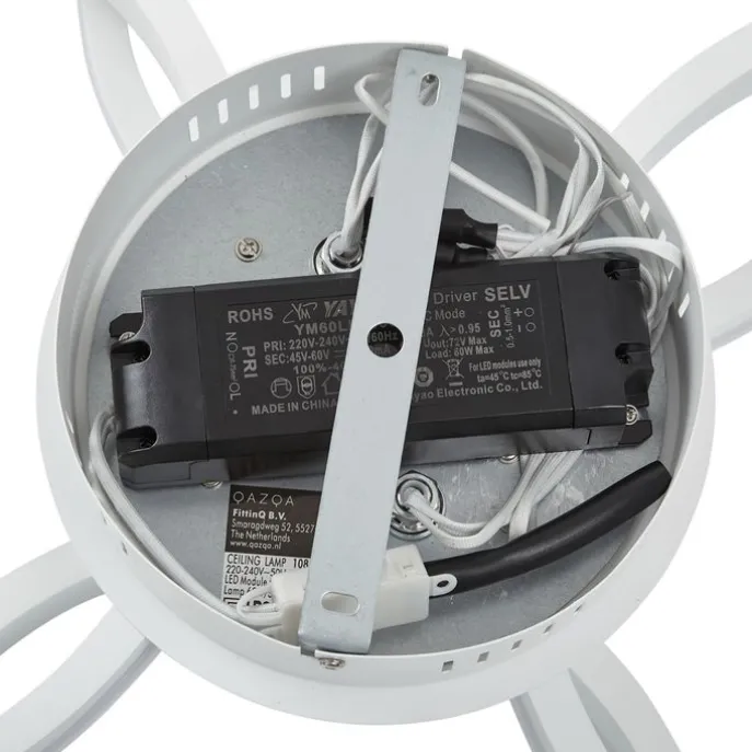 Plafondlamp wit incl. LED 3-staps dimbaar 4-lichts - Navara