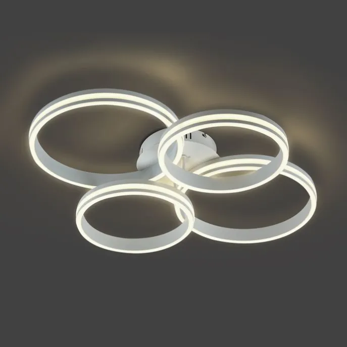 Plafondlamp wit incl. LED 3-staps dimbaar 4-lichts - Navara